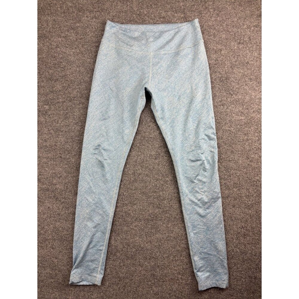 Beyond Yoga‎ Leggings Women's Blue Pull On Skinny Ankle Stretch Made In USA